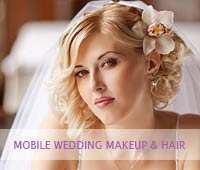 expert contouring by wedding makeup artist draws attention to the bride's best features
